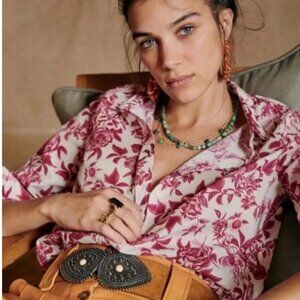 Sezanne Pierro Blouse / Botanical Flowers (Size 36 EU)
